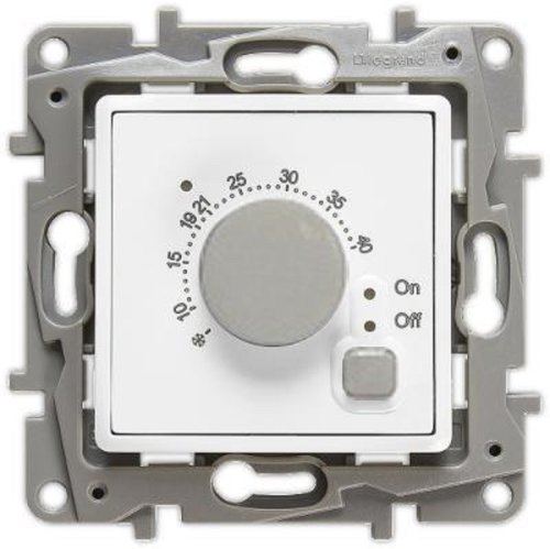 Терморегулятор механический с датчиком без рамки Legrand Etika 0С +40С белый картинка